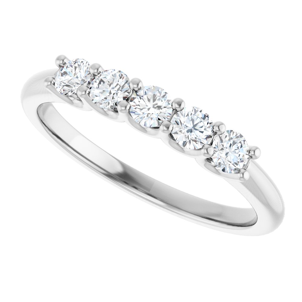 14K White Gold 1/3 CTW Lab-Grown Diamond Anniversary Band