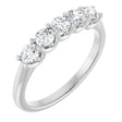 14K White 5/8 CTW Lab-Grown Diamond Anniversary Band