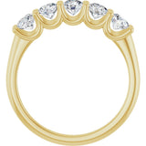 14K Yellow Gold 1 CTW Lab-Grown Diamond Anniversary Band
