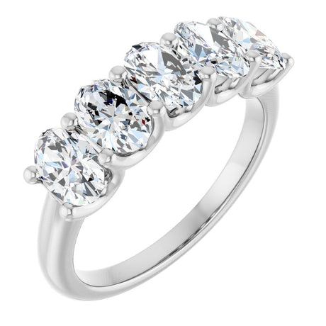 14K White Gold 2 CTW Lab-Grown Diamond Anniversary Band