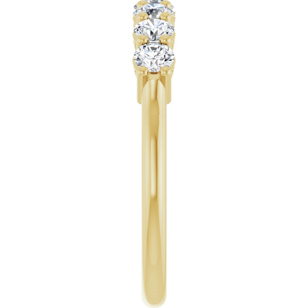 14K Yellow Gold 3/4 CTW Lab-Grown Diamond Anniversary Band