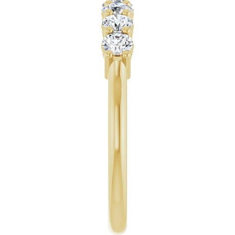 14K Yellow Gold 3/4 CTW Lab-Grown Diamond Anniversary Band