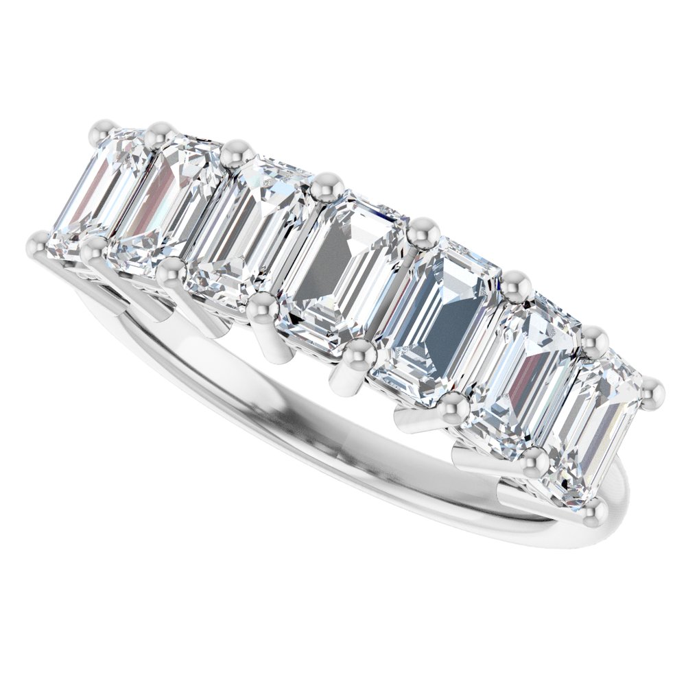 14K White Gold 2 1/2 CTW Natural Diamond Anniversary Band