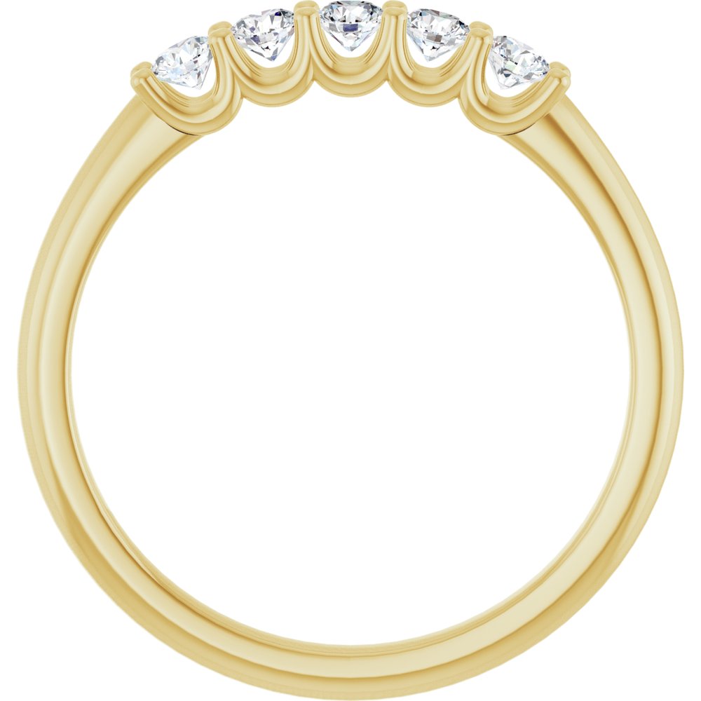 14K Yellow 1/3 CTW Lab-Grown Diamond Anniversary Band