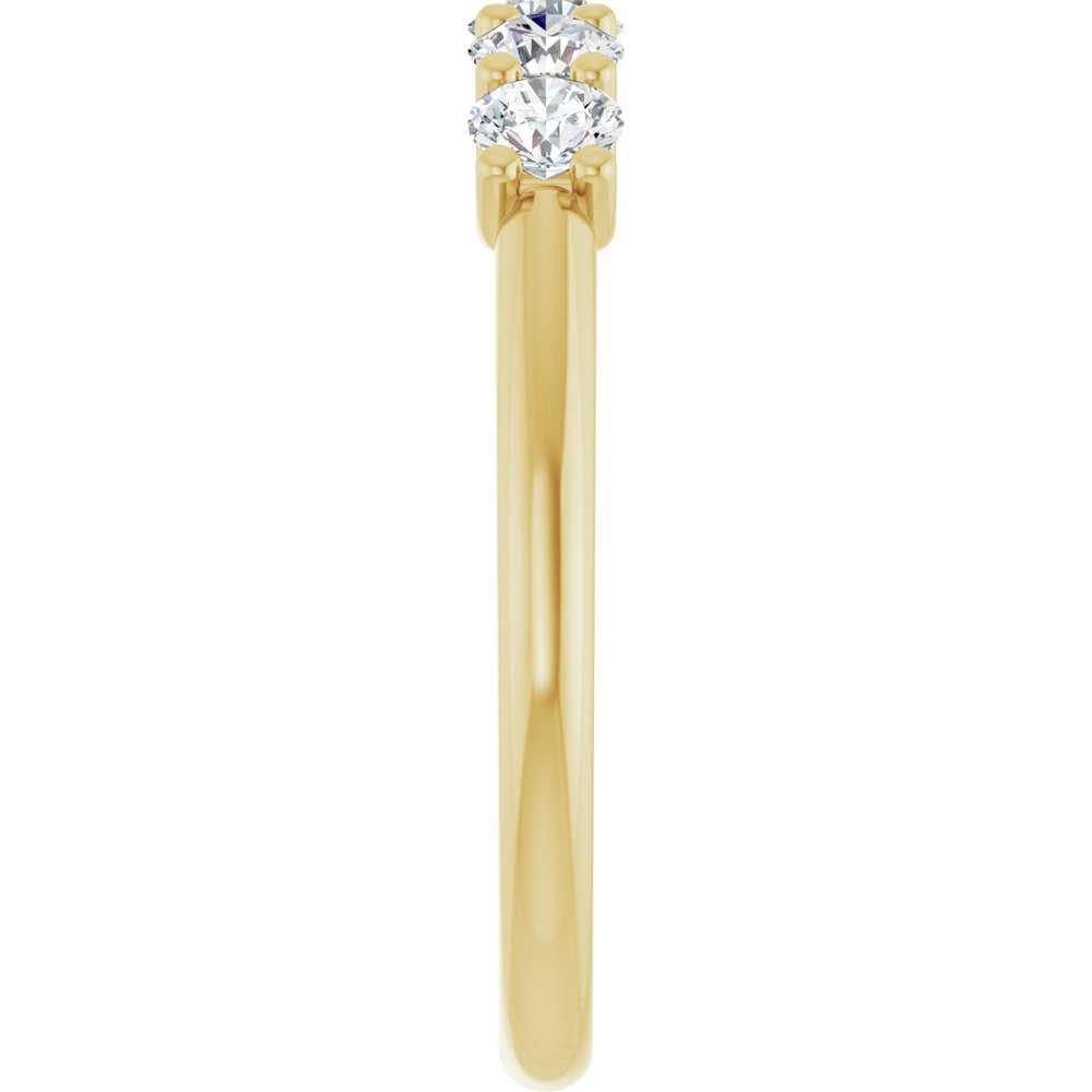 14K Yellow 5/8 CTW Lab-Grown Diamond Anniversary Band