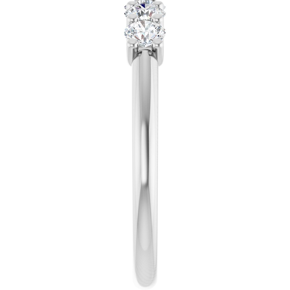 14K White 5/8 CTW Lab-Grown Diamond Anniversary Band