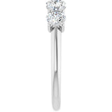 14K White Gold 1 1/3 CTW Natural Diamond Anniversary Band