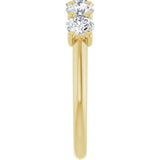 14K Yellow 1 1/3 CTW Lab-Grown Diamond Anniversary Band