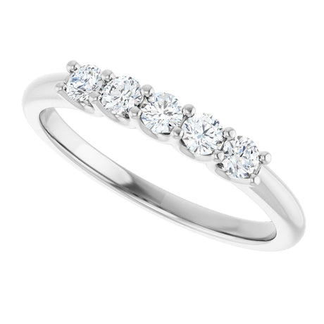 Platinum 1/3 CTW Lab-Grown Diamond Anniversary Band