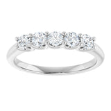 14K White Gold 1/2 CTW Lab-Grown Diamond Anniversary Band