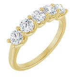 14K Yellow Gold 1 CTW Natural Diamond Anniversary Band