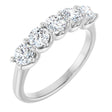 14K White Gold 1 CTW Lab-Grown Diamond Anniversary Band