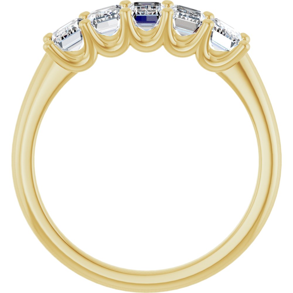 14K Yellow Gold 1 1/2 CTW Lab-Grown Diamond Anniversary Band