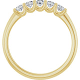 14K Yellow Gold 1/3 CTW Lab-Grown Diamond Anniversary Band