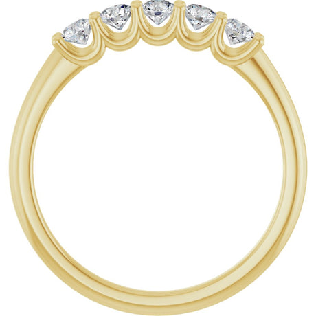 14K Yellow Gold 1/3 CTW Lab-Grown Diamond Anniversary Band