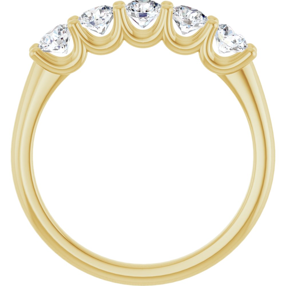14K Yellow Gold 3/4 CTW Natural Diamond Anniversary Band