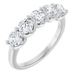14K White Gold 1 1/3 CTW Natural Diamond Anniversary Band