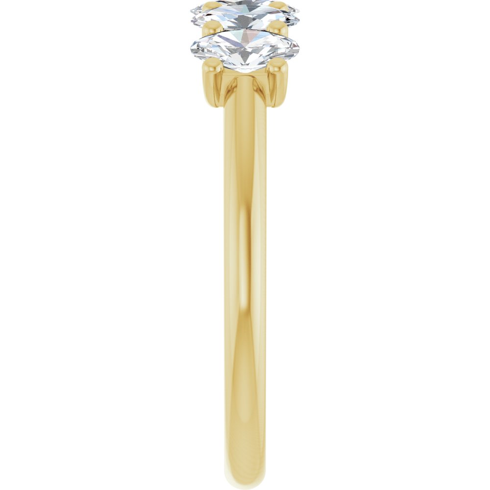 14K Yellow Gold 1 CTW Lab-Grown Diamond Anniversary Band