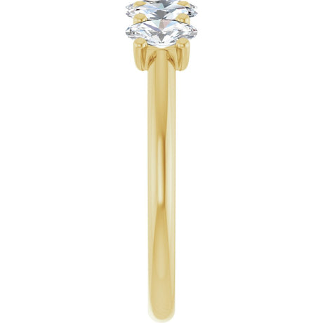 14K Yellow Gold 1 CTW Lab-Grown Diamond Anniversary Band