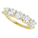 14K Yellow Gold 1 9/10 CTW Lab-Grown Diamond Anniversary Band