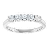 14K White Gold 1/3 CTW Lab-Grown Diamond Anniversary Band