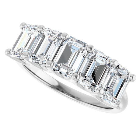 14K White Gold 3 CTW Lab-Grown Diamond Anniversary Band