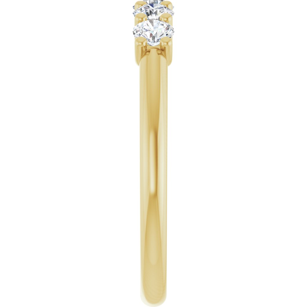 14K Yellow 1/2 CTW Natural Diamond Anniversary Band