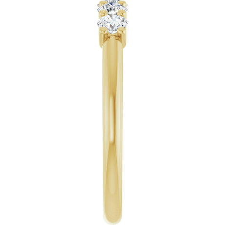 14K Yellow Gold 1/2 CTW Lab-Grown Diamond Anniversary Band