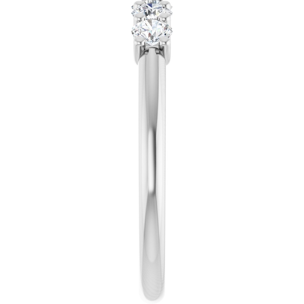 14K White 1/2 CTW Lab-Grown Diamond Anniversary Band