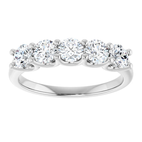 Platinum 1 CTW Lab-Grown Diamond Anniversary Band