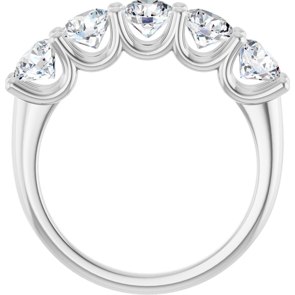 14K White Gold 1 9/10 CTW Lab-Grown Diamond Anniversary Band