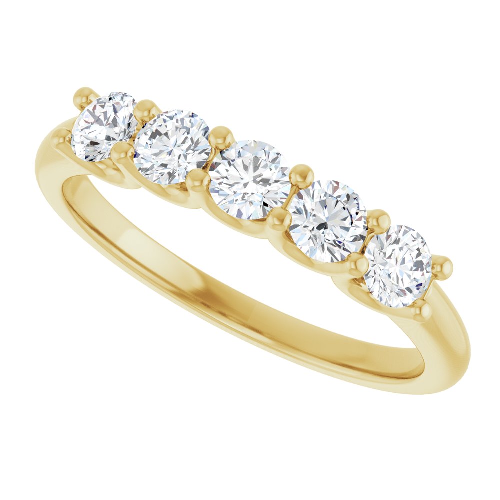 14K Yellow Gold 5/8 CTW Lab-Grown Diamond Anniversary Band
