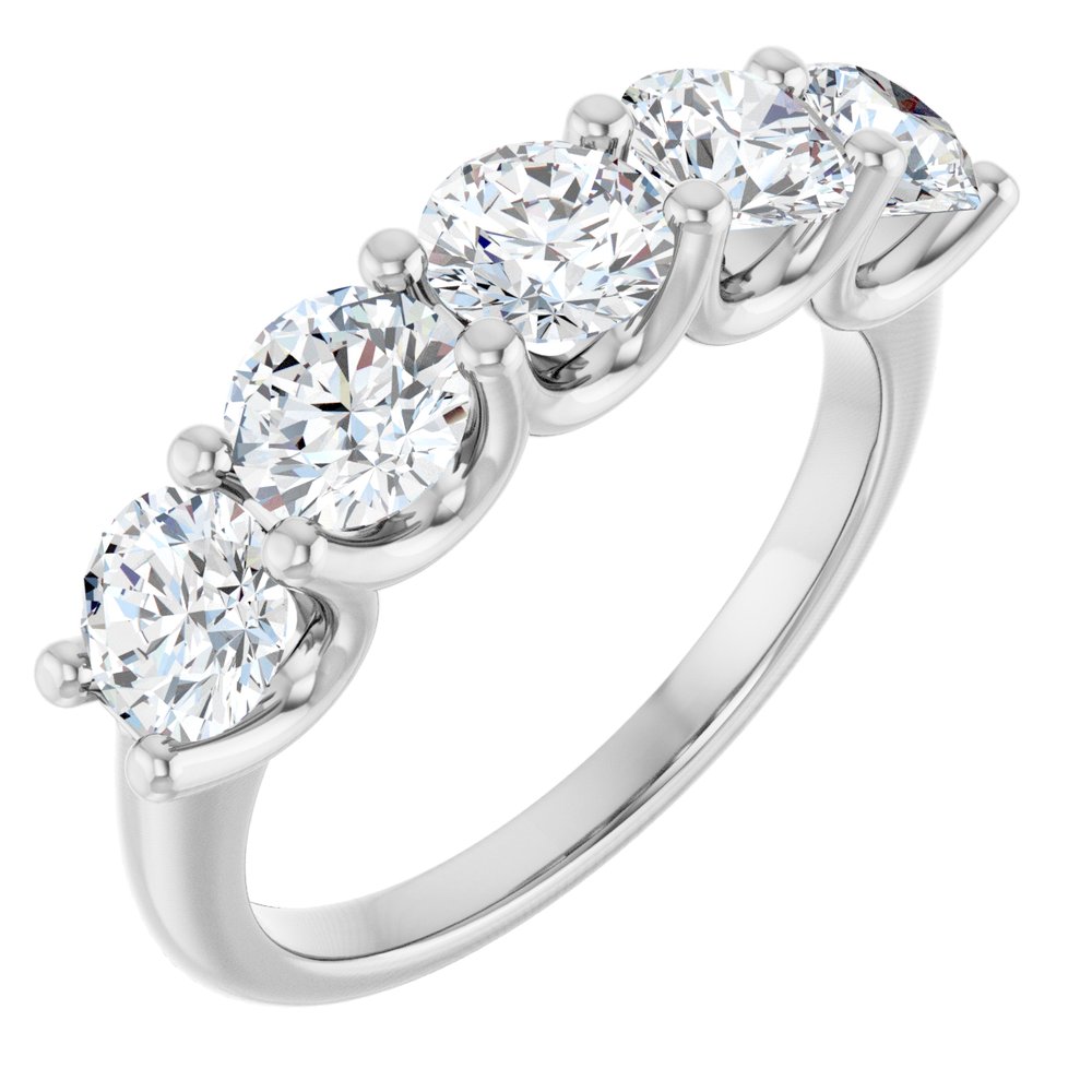 14K White Gold 1 9/10 CTW Lab-Grown Diamond Anniversary Band