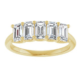 14K Yellow Gold 1 1/2 CTW Lab-Grown Diamond Anniversary Band