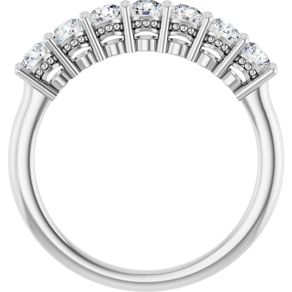 14K White Gold 3/4 CTW Lab-Grown Diamond Anniversary Band