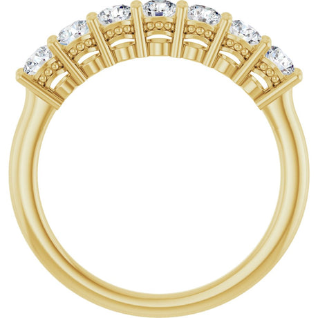 14K Yellow Gold 3/4 CTW Lab-Grown Diamond Anniversary Band