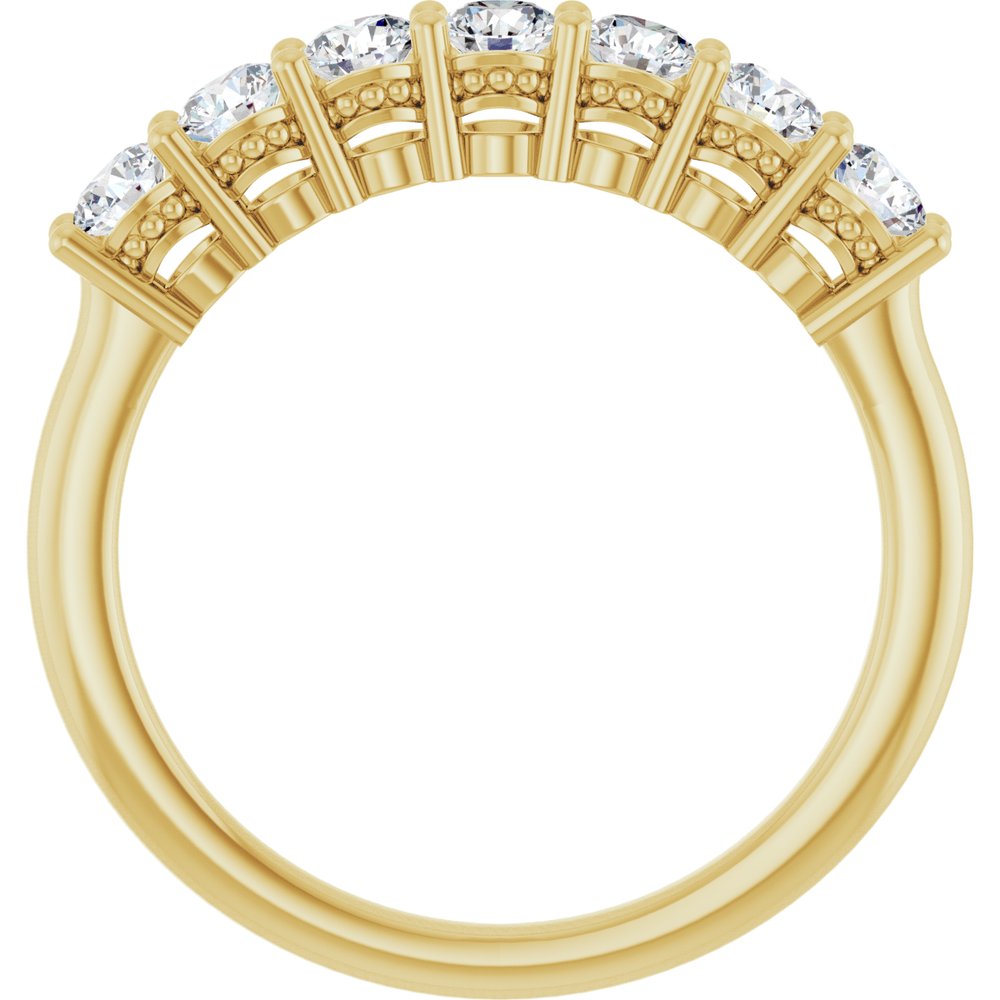 14K Yellow Gold 3/4 CTW Lab-Grown Diamond Anniversary Band