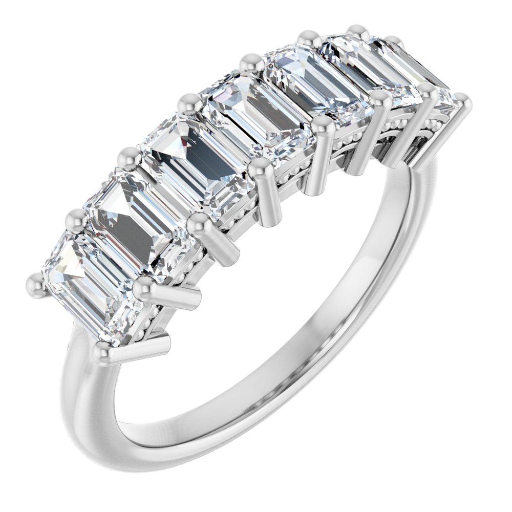 14K White Gold 2 1/2 CTW Natural Diamond Anniversary Band
