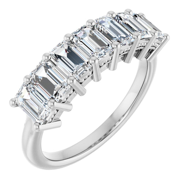 14K White Gold 2 1/2 CTW Natural Diamond Anniversary Band
