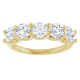 14K Yellow Gold 1 9/10 CTW Lab-Grown Diamond Anniversary Band