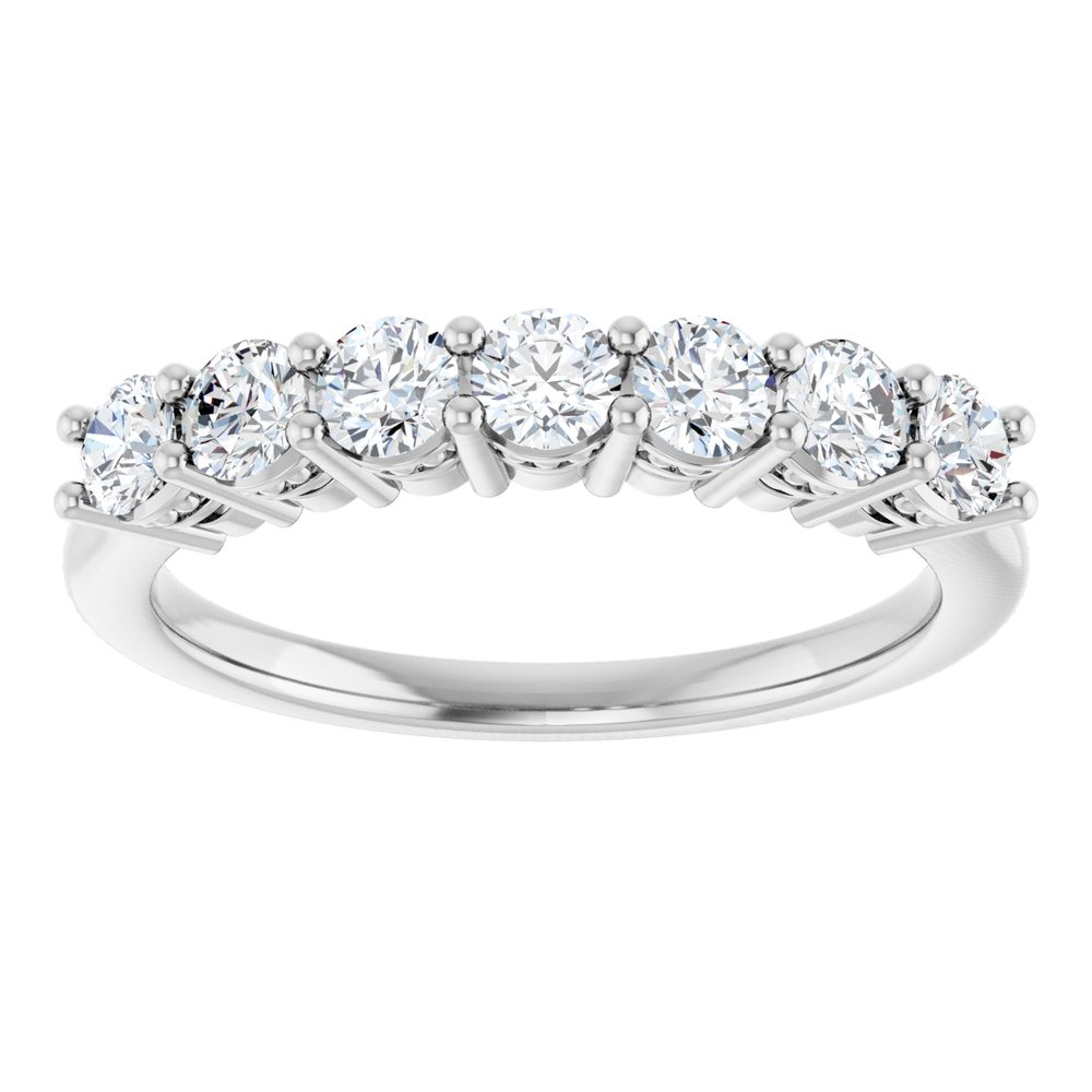 14K White Gold 3/4 CTW Lab-Grown Diamond Anniversary Band