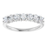 14K White Gold 3/4 CTW Lab-Grown Diamond Anniversary Band