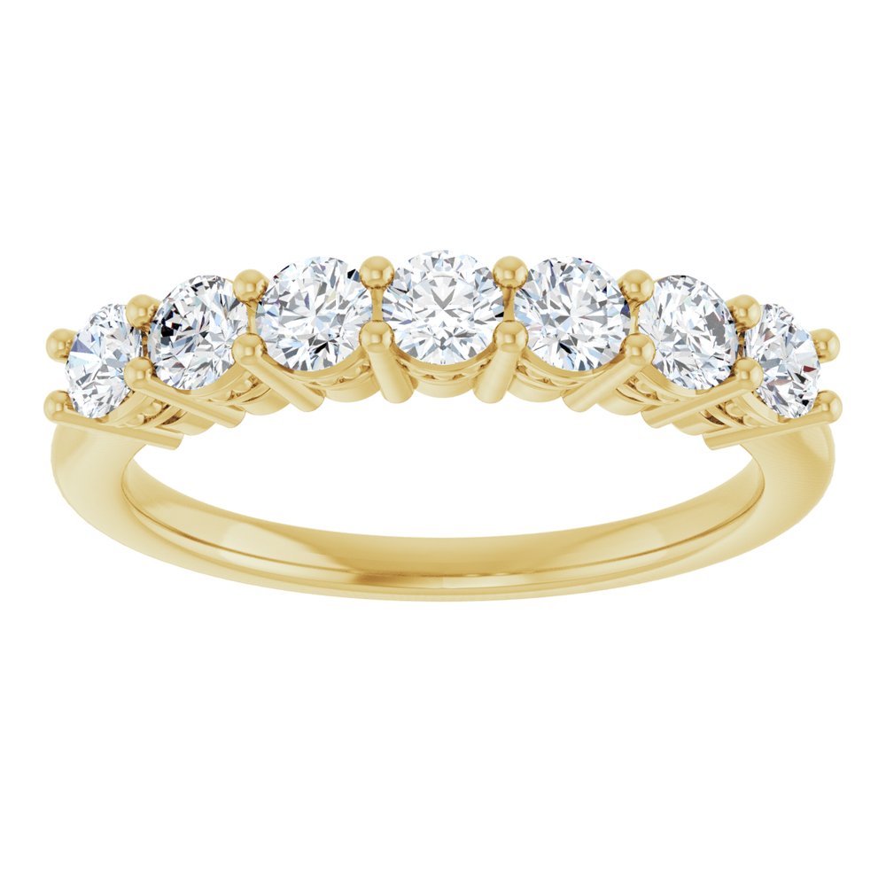 14K Yellow Gold 3/4 CTW Lab-Grown Diamond Anniversary Band