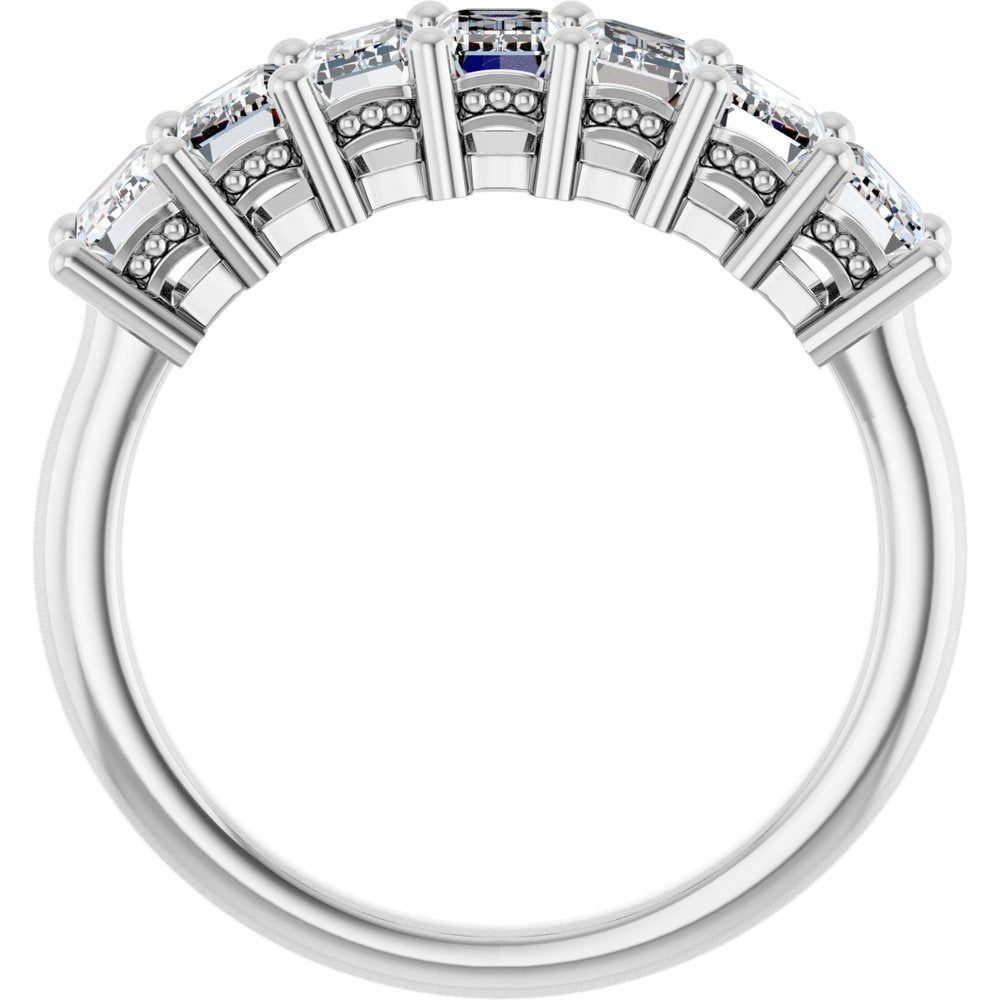 14K White Gold 2 1/6 CTW Lab-Grown Diamond Anniversary Band