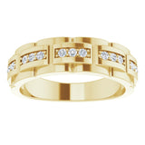 14K Yellow 1/4 CTW  Natural Diamond Ring