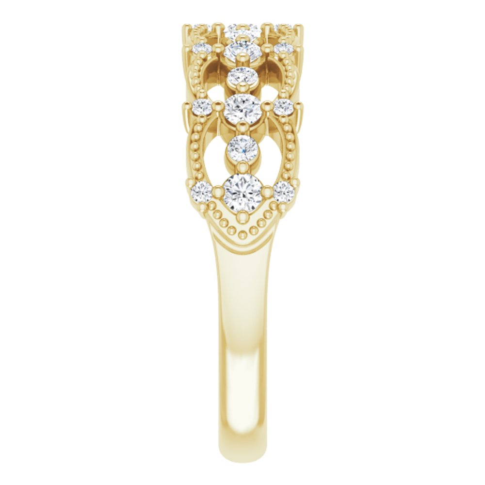 14K Yellow 1/3 CTW Natural Diamond Ring
