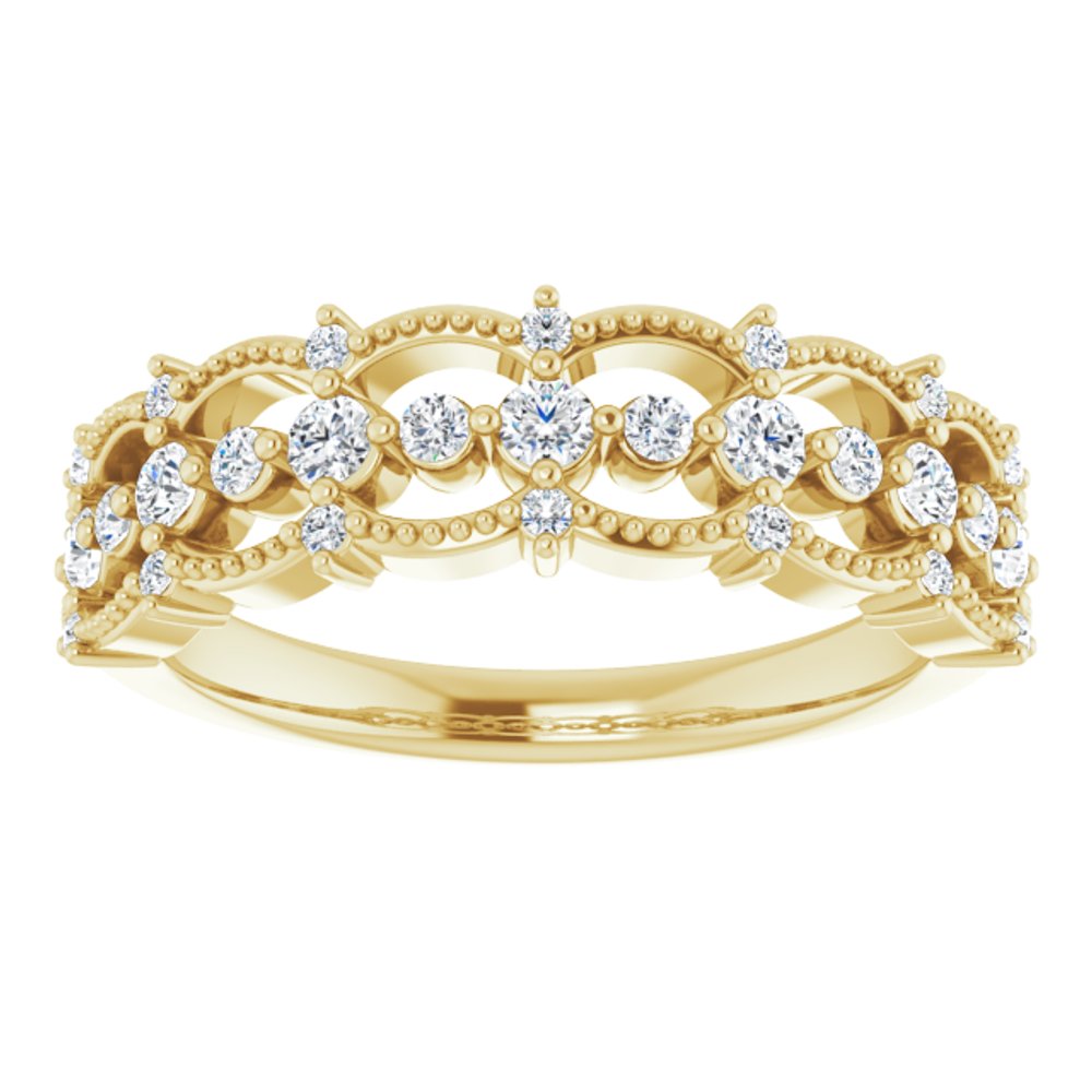 14K Yellow 1/3 CTW Natural Diamond Ring
