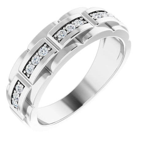14K White Gold 1/4 CTW  Natural Diamond Ring