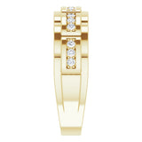 14K Yellow 1/4 CTW  Natural Diamond Ring