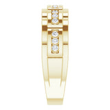 14K Yellow 1/4 CTW  Natural Diamond Ring